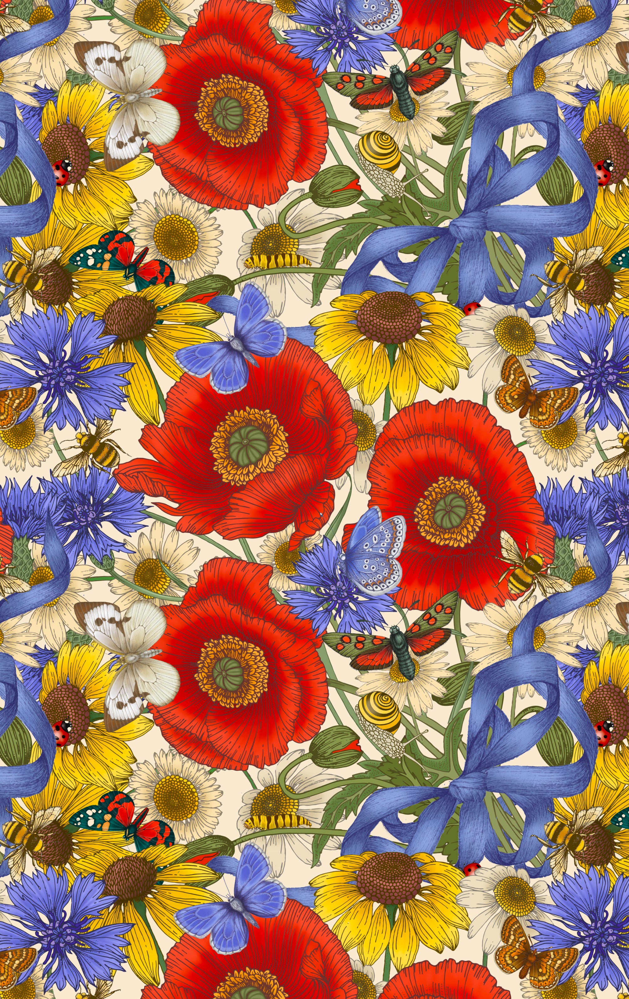 Meadow Bouquet Wallpaper