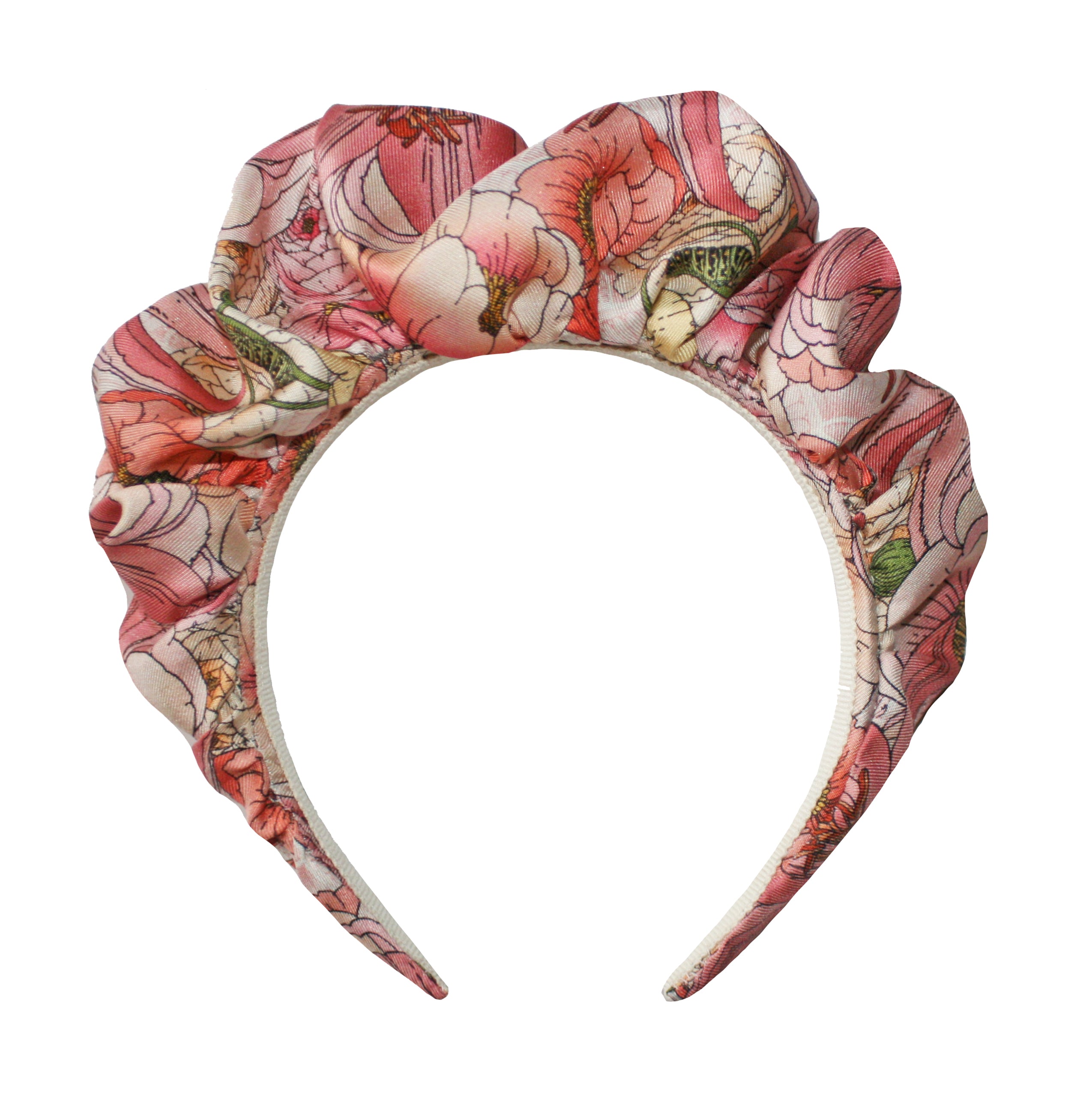 The Peony Silk Crown Headband [Sample]