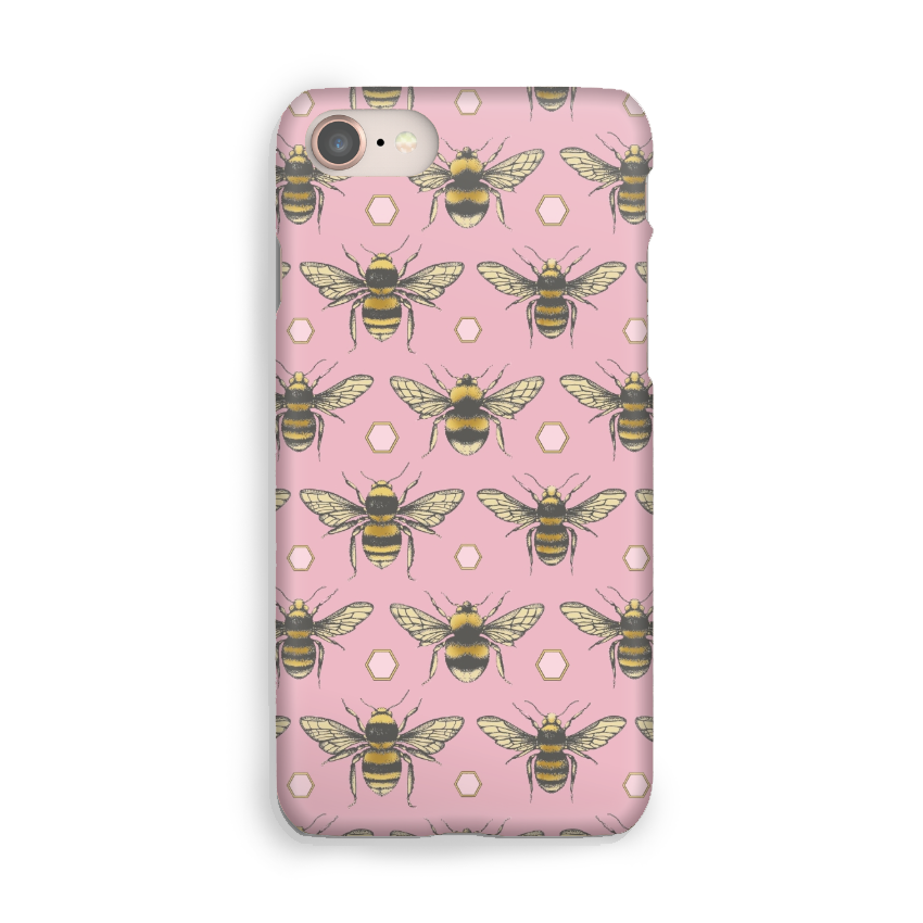 Luxury Phone Case - British Bees Pink