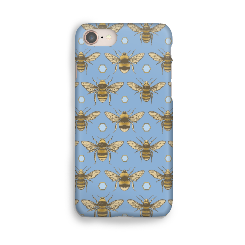 Luxury Phone Case - British Bees Blue