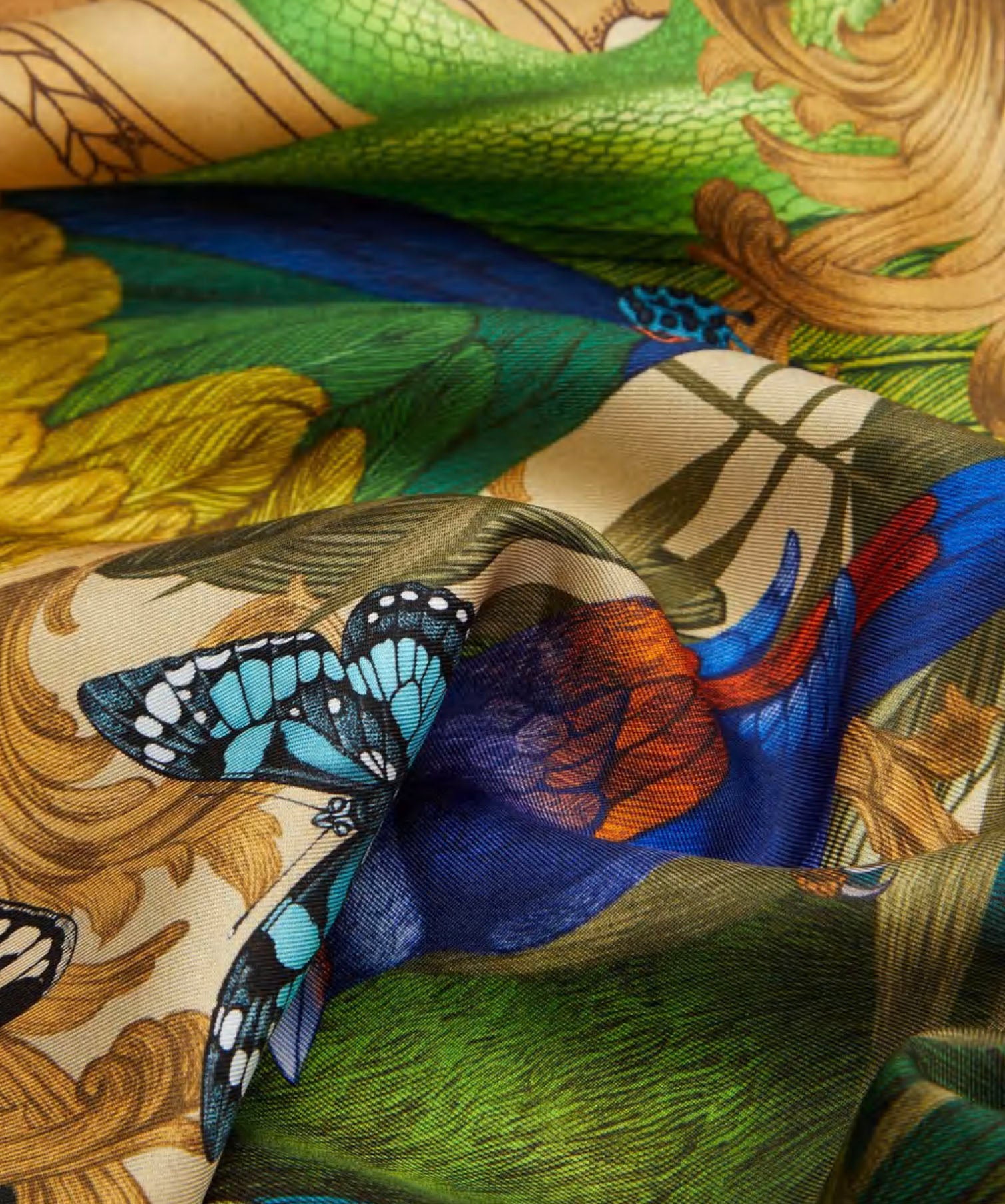 The Rainforest Silk Scarf | 90x90cm
