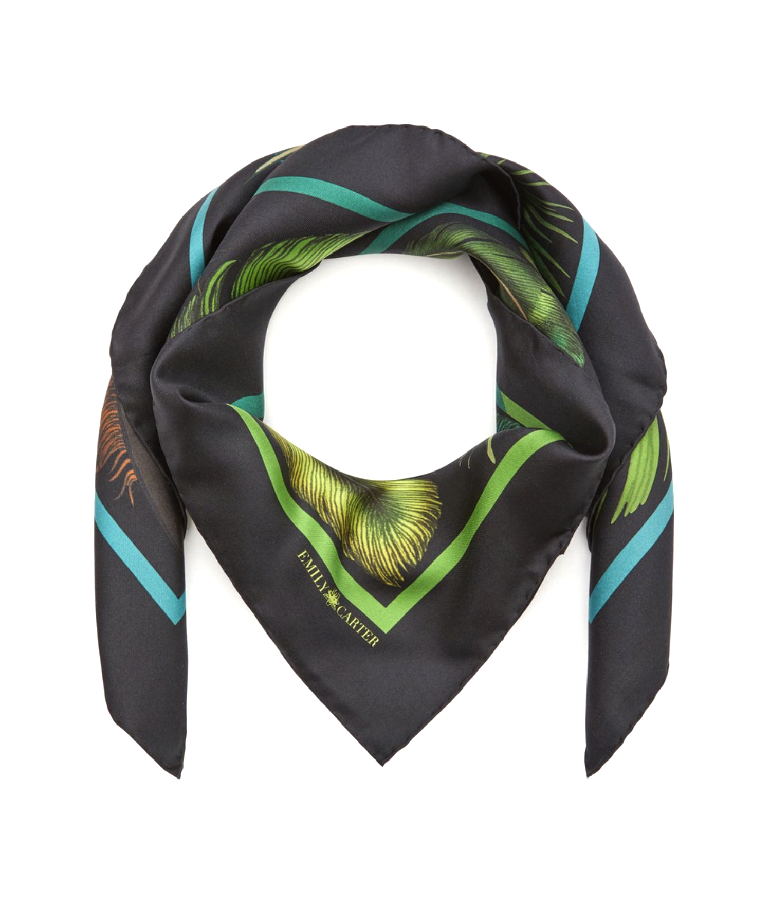 The Iridescent Feather Silk Scarf | 130x130cm [Preorder]