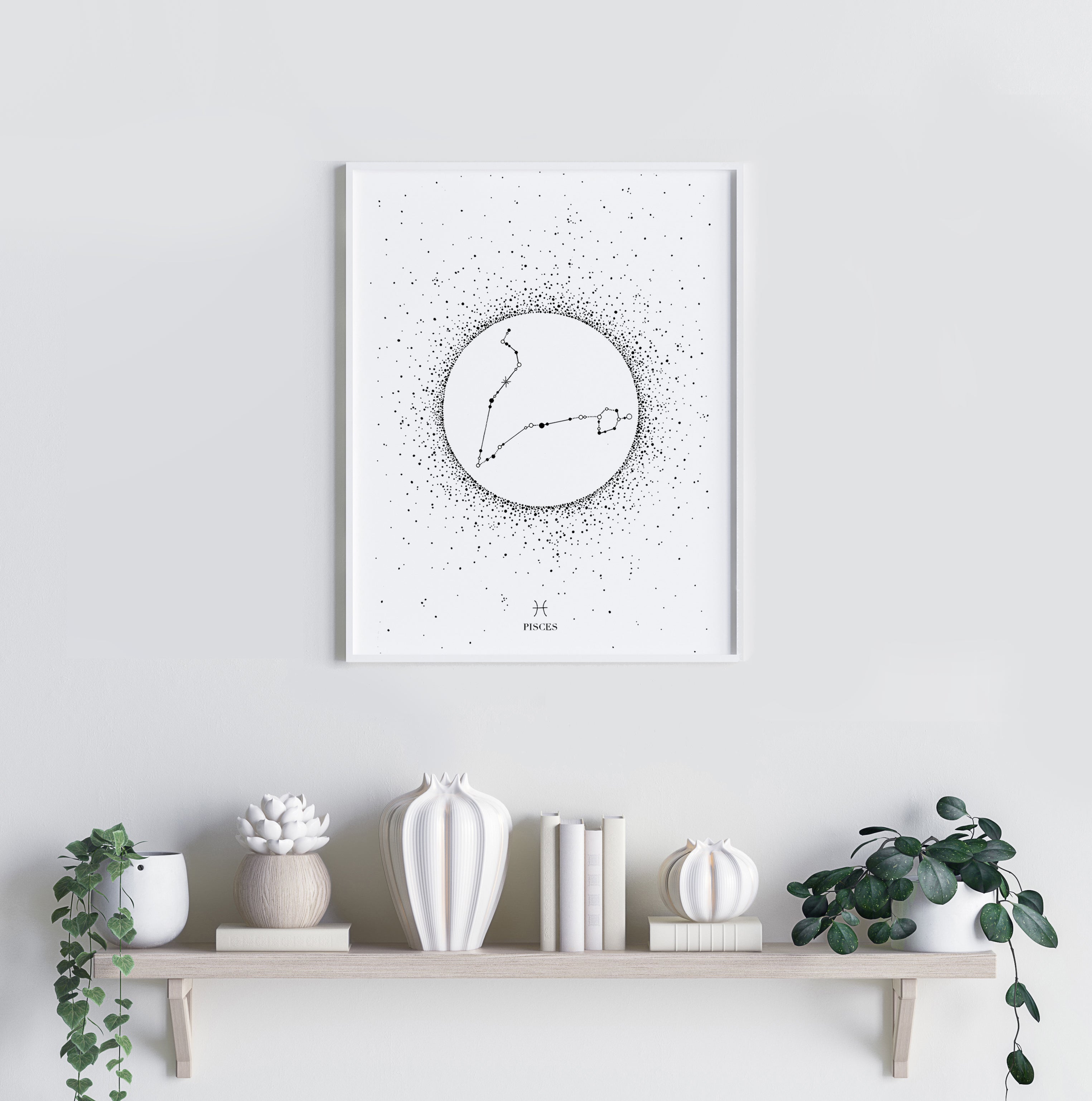 'Pisces Star Sign' Fine Art Print