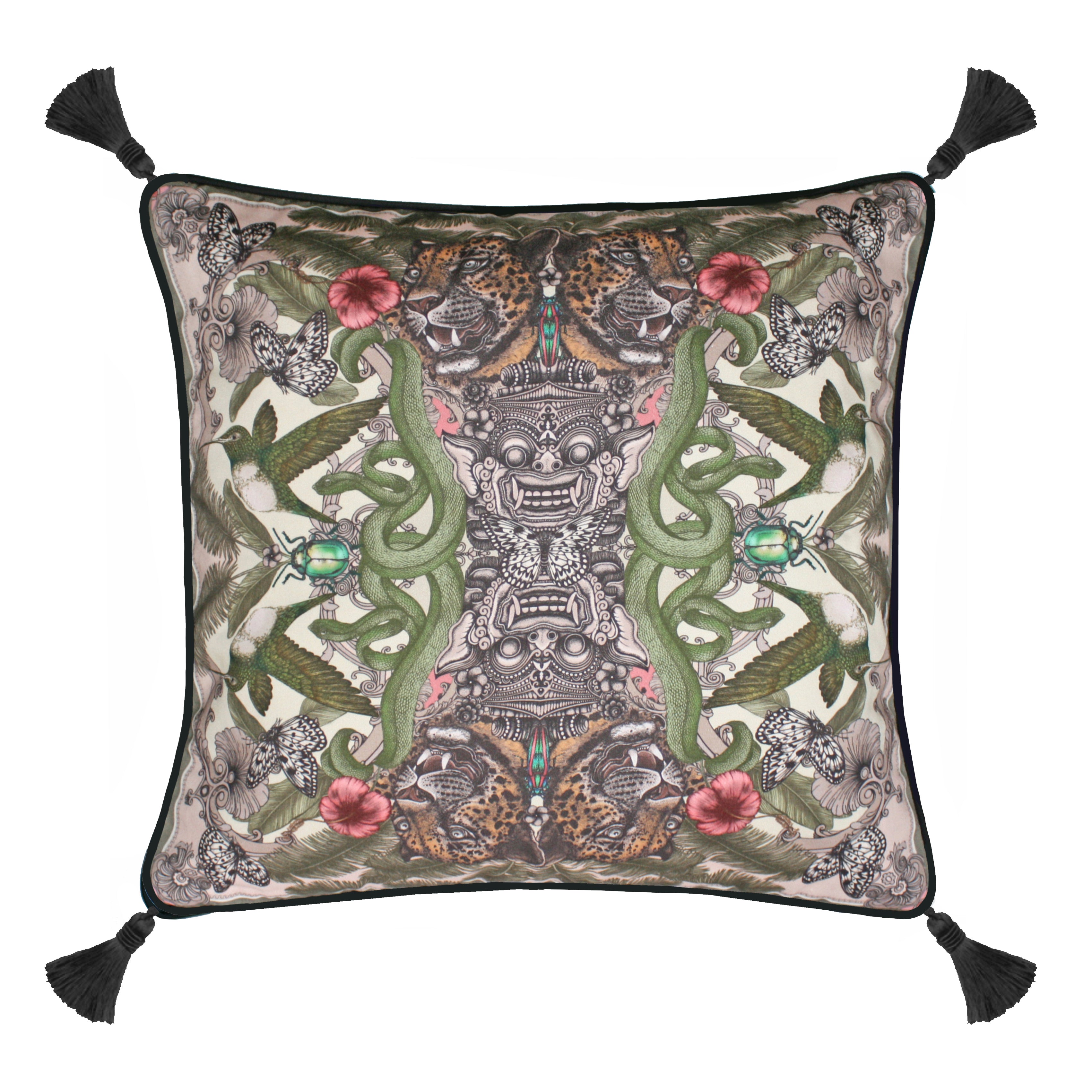 The Balinese Jungle Cushion Tassels | 45x45cm