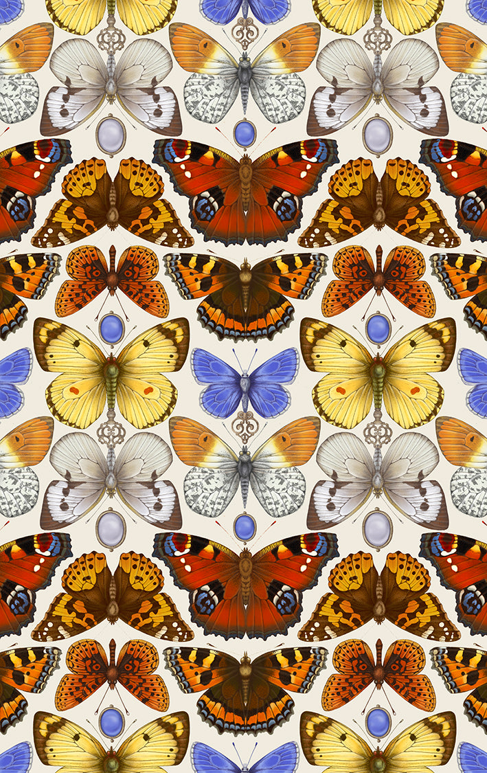 British Butterfly Wallpaper