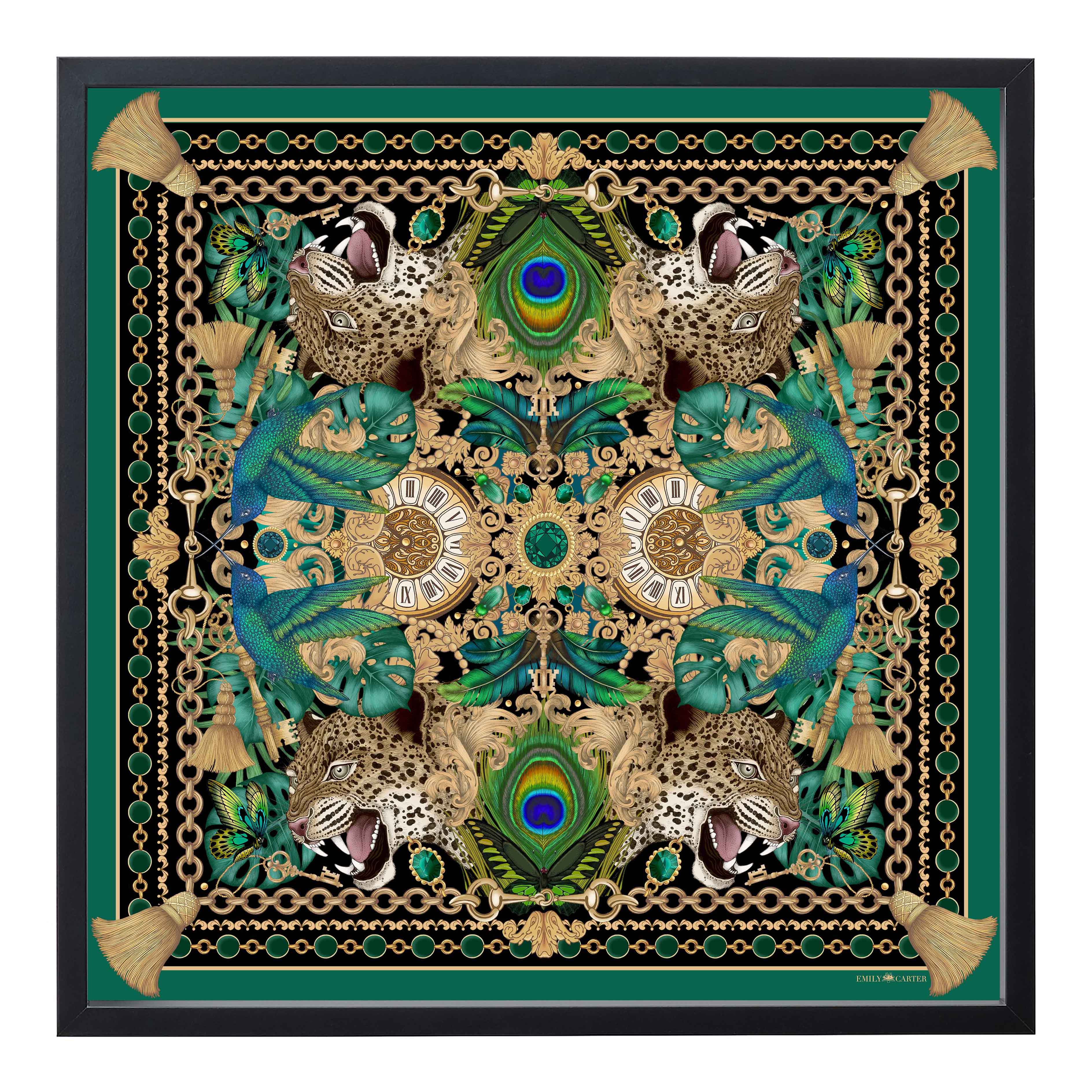 'Jaguar & Emerald' Giclée Print - Limited Edition