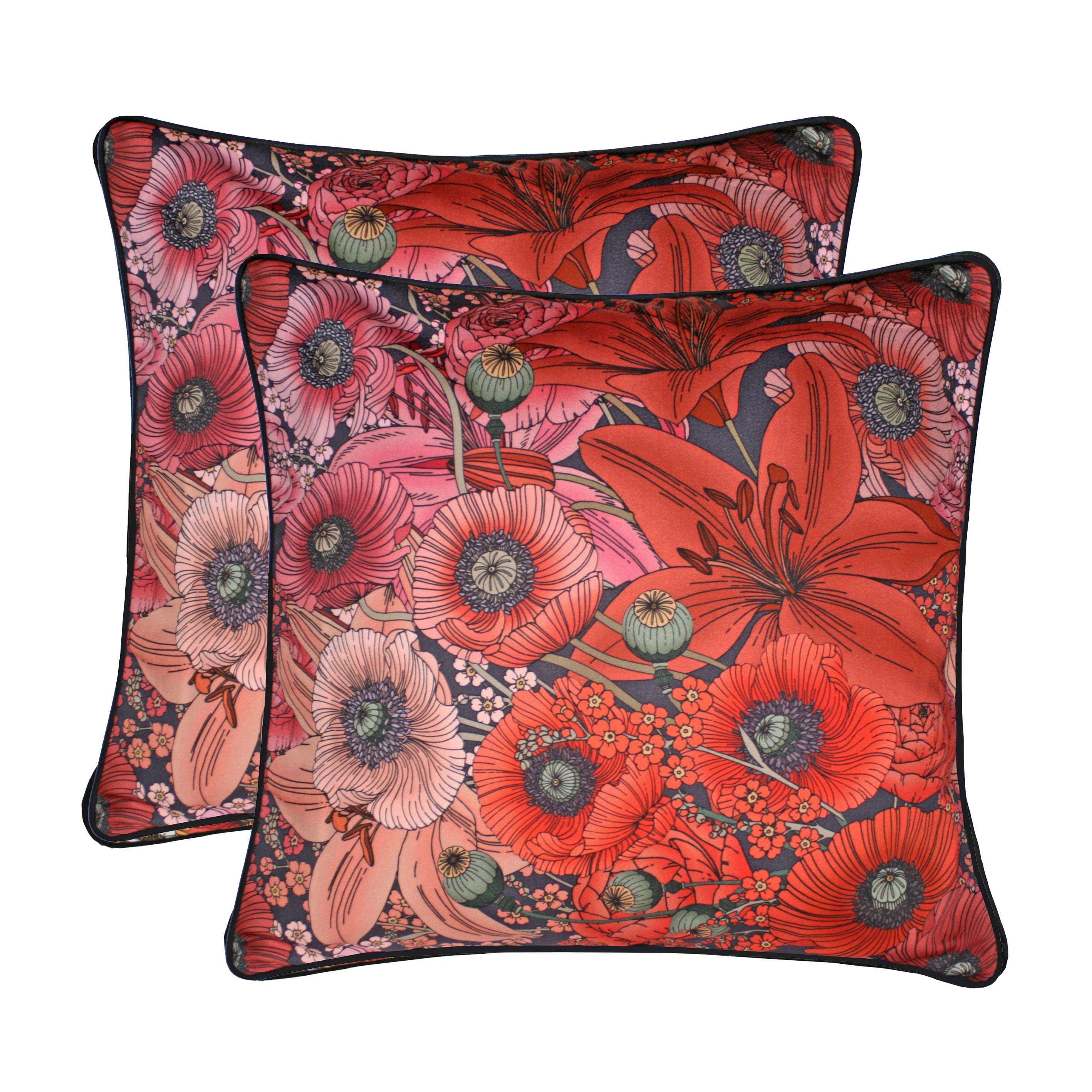 The Lily & Poppy Cushion Set | 45x45cm
