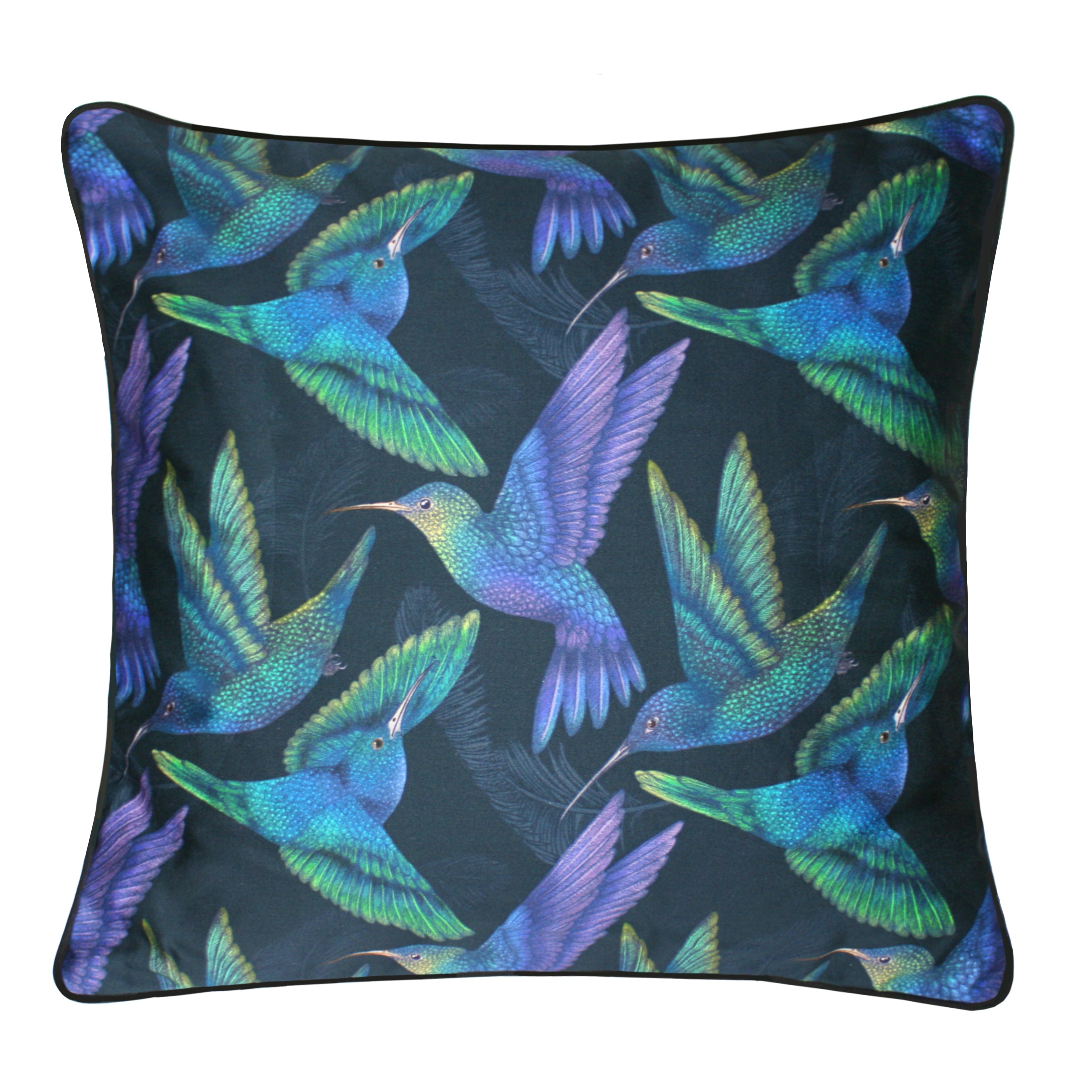 The Midnight Hummingbird Cushion | 45x45cm