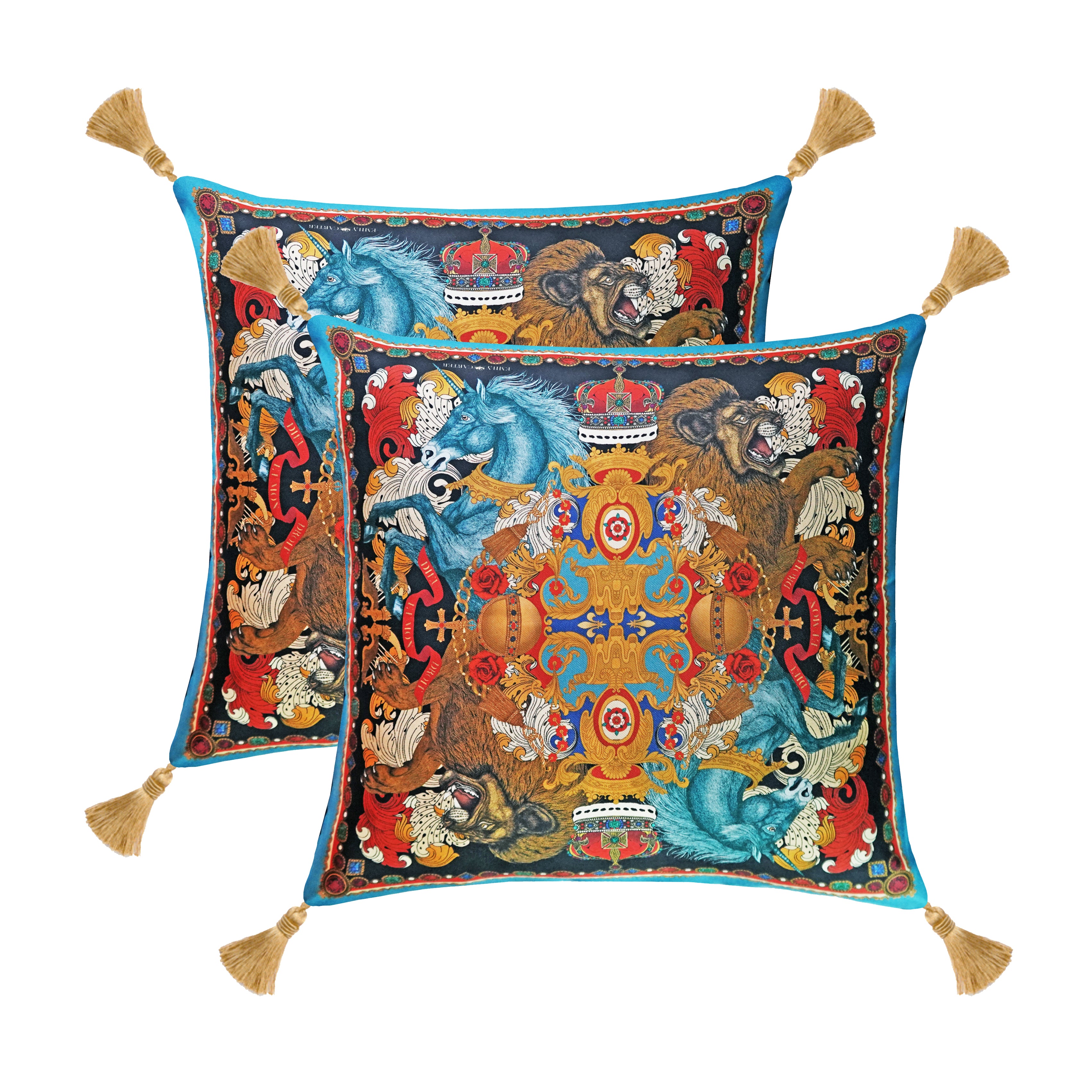 The Monarchy Cushion Set | 45x45cm | Silk