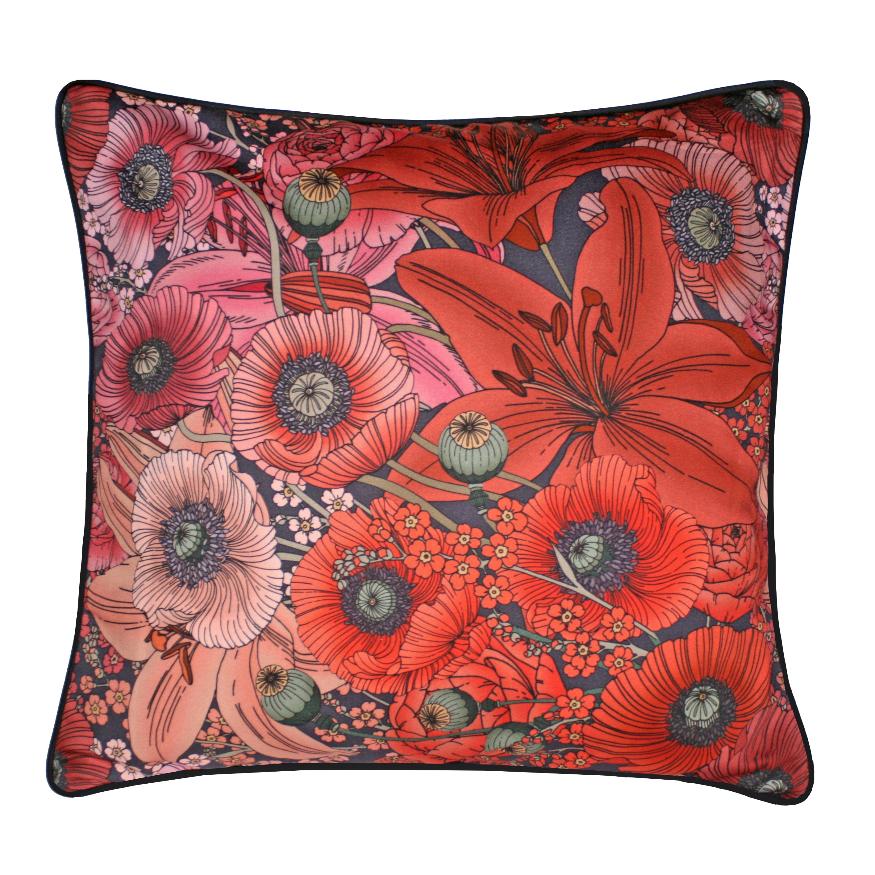 The Lily & Poppy Cushion | 45x45cm