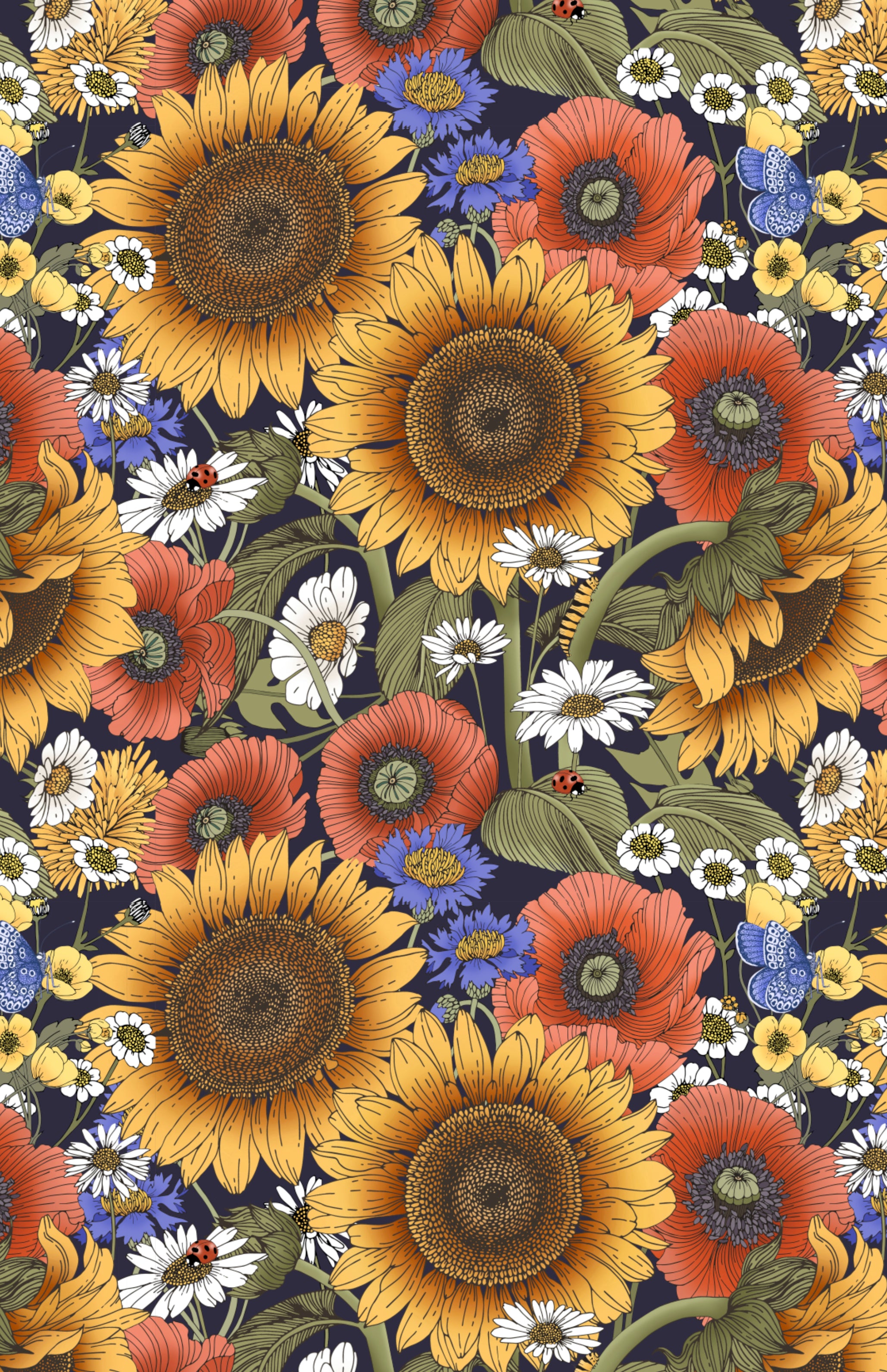 Sunflower Garden Wallpaper
